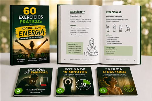 Produto 60 Exercícios para Acordar com Energia